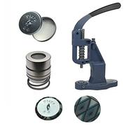 Boutons à recouvrir avec du tissu - Ébauches de boutons pour la fabrication de boutons, en deux parties - Partie inférieure en acier galvanisé argenté (lot de 32/20,5 mm)