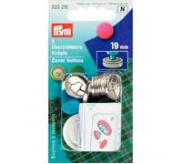 Boutons à recouvrir - PRYM - 19 mm - Laiton Inoxydable - Couleur Argent - 5 pièces