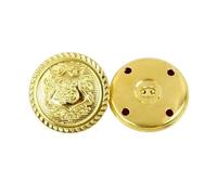 Boutons à tige métallique for manteau, 10/20 pièces, 15-25mm, boutons de décoration rétro for chemise, boucle creuse en cuivre, accessoires couture(B3-15-Gold,15mm-20Pcs)