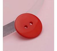 Boutons assortis de 9 à 30 mm pour vêtements d'enfants, boutons colorés à double œillet pour loisirs créatifs (résine, scrapbooking, tricot, etc.), vente en gros - rouge - 24L 15,0 mm, 50 pièces