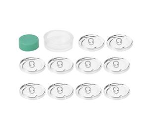 Boutons auto-couvrant, boutons à couvrir avec dos plat, base de 10 boutons ronds, kit de boutons recouverts de tissu bricolage, taille 20 mm 25 mm 30 mm 40 mm en option(30 mm)
