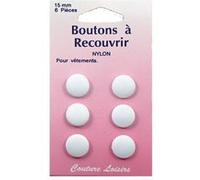 Boutons nylon n°15 à recouvrir X6
