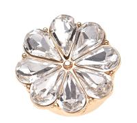Boutons avec strass - Couvre-boutons avec strass de 1,9 cm | DIY en forme de décoration en métal fantaisie | Boutons élégants ConStrass, embellissements, boutons pour vêtements