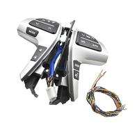 Boutons Bluetooth Pour Roue De Téléphone, Bouton Commande Audio, Interrupteur Avec Fil, Pour Toyota Pour HILUX 2011 - 2015 Boutons de Commutateur de Volant de Voiture(Silver-black Switch)