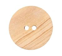 Union Knopf Boutons Bois Beige 2 Trous 18 MM X 3 Color : Marron