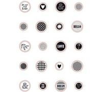 Boutons bois Epoxy La vie est belle Beige G