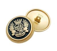 Boutons Bouton Manteau Homme et Femme Bouton Rond Costume Doré, Couleur 19, 20mm, 4 pièces