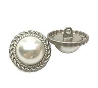 Boutons Bouton Perle Rond Boutons Manteau, Couleur 16, 17.5mm, 6 pièces