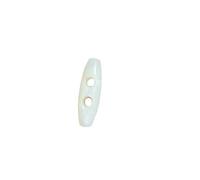 Boutons, Boutons, 10 pièces 30-50MM forme ovale résine deux yeux bouton boutons à bascule couture artisanat bricolage accessoire manteau cape veste pull bouton-bleu-31X10MM(White,31X10MM)