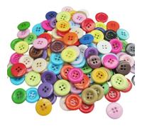 Boutons, boutons 30 pièces multicolores 18 mm boutons ronds en résine décoratifs Scrapbooking Bottoes tailleur vêtement couture accessoire boutons de couture (03 rouge)(Mix Colors Randomly)