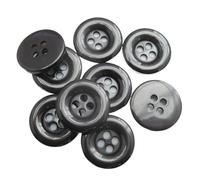 Boutons, Boutons 30 pièces Multicolores 18 mm Boutons Ronds en résine décoratifs Scrapbooking Bottoes Tailleur vêtement Couture Accessoire Boutons de Couture (03 Rouge)(02 Black)
