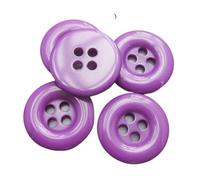 Boutons, Boutons 30 pièces Multicolores 18 mm Boutons Ronds en résine décoratifs Scrapbooking Bottoes Tailleur vêtement Couture Accessoire Boutons de Couture (03 Rouge)(33 Purple)