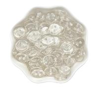 Boutons, Boutons 50 pièces 11,5 mm Couleurs Bouton de Pain à Double œil Rond Boutons de Couture en résine Bricolage Scrapbooking Boutons de Couture Multicolores (08)(19)