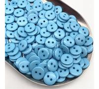 Boutons, Boutons 50 pièces 11,5 mm Couleurs Bouton de Pain à Double œil Rond Boutons de Couture en résine Bricolage Scrapbooking Boutons de Couture Multicolores (02)(17)