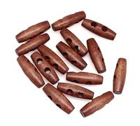 Boutons Boutons de manteau à bascule en bois, 30mm, 2 trous, for vêtements, couture, artisanat, veste, Blazer, accessoires, 15 pièces(4)