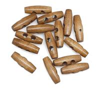 Boutons Boutons de manteau à bascule en bois, 30mm, 2 trous, for vêtements, couture, artisanat, veste, Blazer, accessoires, 15 pièces(6)
