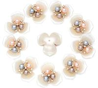 Boutons Boutons En Strass Fleur for Épingles À Cheveux, 10 Pièces, Décoration De Vêtements, Artisanat Vintage, Accessoires Couture for(Color 31)