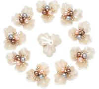 Boutons Boutons En Strass Fleur for Épingles À Cheveux, 10 Pièces, Décoration De Vêtements, Artisanat Vintage, Accessoires Couture for(Color 30)