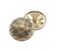 Boutons Boutons métalliques rétro for manteaux, Cardigan, accessoires de couture décoratifs, Costume, artisanat bricolage, projet, 10 pièces(D12-2,18mm)