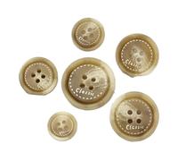 Boutons, boutons vintage en résine imitation corne noire, gros boutons for vêtements, pull, costume, manteau, bricolage, scrapbooking, accessoires de couture, boutons de couture (21,10 pièces 20 mm)(2