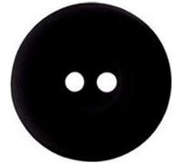 Union Knopf Boutons Chemise 2 Trous Noir 12 MM X 4