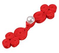 Boutons Cheongsam Fermeture rétro Attaches à coudre for bricolage Pull Manteau Perles Nœuds chinois(Gold)