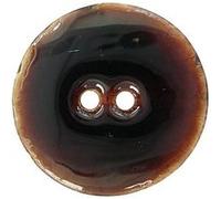 Boutons Coco laqué 23 mm X 2 - Union Knopf(...) - Brun Fonce marron Brun Fonce marron G
