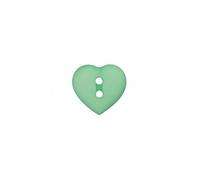 Union Knopf Boutons Coeur 2 Trous Vert Clair 15 MM X 3 Color : Vert