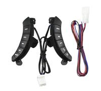 Boutons Commande Audio Volant Pour Idéal Pour Mur Pour Hover H3 H5 2010-2013 Pour Wingle 3 5 Commutateur Fonction Mode Volume Rétroéclairage Télécommande de volant de voiture sans(Le noir)