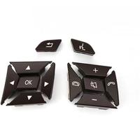 Boutons Commande Volant Bouton Commande Volant Voiture Pour Benz C E A Pour GLK Pour CLS W204 X204 W212 W218 W156 W176 W117(1 Pair Brown)