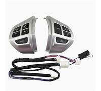 Boutons Commande Volant Pour MITSUBISHI LANCER Pour OUTLANDER ASX 2007-2011 Bouton Sonore De Volume Volant 8701A087 8602A008(Silver)