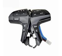 Boutons Commande Volant Pour Toyota pour Camry 84250-06180 | Bouton commande audio volant couleur argent/or UV avec Bluetooth(Piano Black)