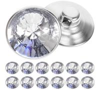 Boutons Cristal pour Canapé 100 Pièces, Boutons Décoratifs en Fer