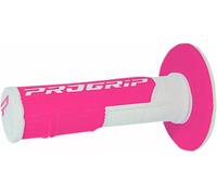 Boutons cross double densité 801 Hybrid PRO GRIP blanc, rose fluorescent 06