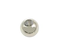 Boutons d’écrou à boule filetée, Billes de perçage filetées M8 en acier inoxydable, 15-60 mm, argentées, disponibles en lots de 5, 10, 20 ou 50 pièces.(One Size,15mm)
