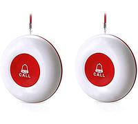 Boutons d'appel Fil pour Téléavertisseurs D'infirmière D'appel de Restaurant Portée étanche de pour Personnes âgées/Patients/Handicapés (Besoin D'être Jumelé avec Un Récepteur pour Fonctionner)