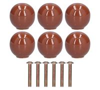 Boutons d'armoire Boutons de tiroir Poignées d'armoire sans décoloration Belle exquise bricolage en alliage de zinc moderne simple poignées de tiroir pour armoires armoires (1113 grand marron)