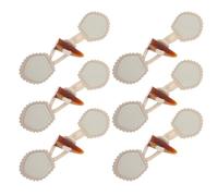 Boutons de Bascule en Corne Blancs 6 Pièces pour Manteau