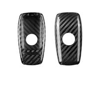 Boutons de Clé Télécommande de Voiture Étui de clé de Voiture en Fibre de Carbone pour Benz E63, S63 et G63 pour AMG (2021-2020) - Accessoires Auto(Black)