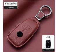 Boutons de Clé Télécommande de Voiture Étui Protection Voiture télécommande 4 Boutons pour AMG Compatible avec Les modèles Classe E pour GLC pour CLA W222 W223 W212 W204 Accessoires Inclus.(A Orange)