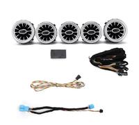 Boutons de Climatisation Tableau de Bord Avant Intérieur 5pcs 64 Couleurs LED Avant Turbine Air Vent Kit de Lumière Ambiante de Remplacement pour C GLC-Class W205 X253 2019-2021