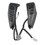 Boutons de Commande au Volant Multifonctions Pour Nissan Pour Sentra Pour Livina Pour Almera Pour Cube Pour Versa Bouton Commande Commutateur Volant Télécommande Audio Croisière 25550-3DA6A(Carbon)