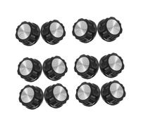 Boutons de Commande de Cuisson Noirs, Lot de 12, Plastique | Axe Demi-rond, Résistance à Haute Température, pour Four et Plaque Électrique, Rénovation la Cuisine