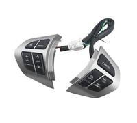 Boutons de commande gauche et droite Bouton De Volant Multifonction, Régulateur De Vitesse Pour Suzuki Pour Grand Pour Vitara II 2005 - 2015(Argenté)