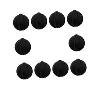 Boutons de Commande pour Cuisinière à Gaz Rotatifs 10 Pièces Noirs | Plastique Léger, Format Compact, Utilisation Simple, Convient à Plupart des Plaques, Lot de Dix