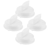 Boutons de Commande pour Four à Micro-ondes en Plastique, 4 Pièces | Pièces de Remplacement, Alésage 5mm et Axe 7mm, Couleur Blanche, Usage Minuterie