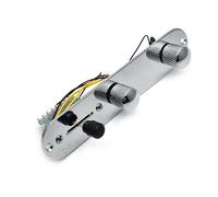 Boutons de commutation de faisceau pré-câblés, 1 pièce, ensemble de Circuit de commande de plaque de fer linéaire for pièces de guitare Tele Telec - aster(Siliver)