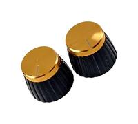 Boutons De Contrôle Guitare À 2 Packs Aluminium Pro-grade Avec Conception À Instruction Rapide Pour Les Volumes Poignée Ergonomique Électrique Potentiomètre
