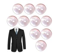 Boutons De Coque En Vrac - 10pcs Boutons De Vêtements Ronds | Conception De La Coquille De Rivière Naturelle À 2 Trous | Bouton De Définie Pour Le Cardigan, Le Costume, Le Manteau, Le Pull, Le