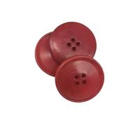 Boutons de Corozo classiques - Quatre couleurs - Trois tailles - Fabriqués et expédiés d'Espagne - Rouge, 20 mm
